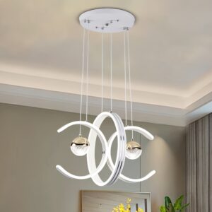 لمسة أناقة مضيئة: مصباح السقف بتصميم التفاحة المبتكر