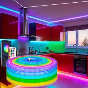 أشعل أجواءك: حبل الإضاءة الساحر بتقنية RGB ومزامنة الموسيقى!