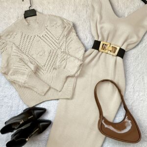 طقم سترة نسائي عصري من قطعتين - دفء وأناقة لا مثيل لها