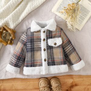 جاكيت طفلك الشتوي: دفء لا يُضاهى وأناقة كلاسيكية بنقشة كاروهات!
