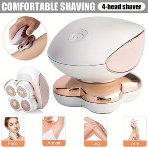 جمالٌ لا يُضاهى: جهاز إزالة الشعر المتكامل 4 في 1 لبشرة حريرية!