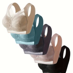 مجموعة الراحة المطلقة: 5 حمالات صدر رياضية بدون درزات