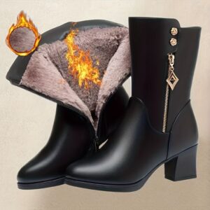 تألقي بدفء: بوت الشتاء الفاخر لأناقة لا مثيل لها