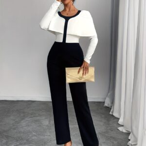 تألقي بجمبسوت نسائي أنيق بكتل الألوان: لمسة عصرية لكل مناسبة!