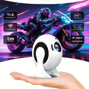 بروجيكتور CD200 الذكي: 4K، أندرويد 11، وعالم من الترفيه المحمول!