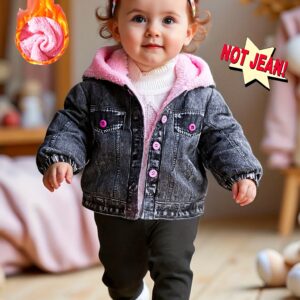 جاكيت الدنيم الشتوي الساحر: دفء وأناقة لطفلتك الصغيرة!