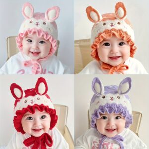 قبعة الأرنب الساحرة: دفء وأناقة لكل طفل!