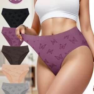 🌸 أناقة وراحة يومية: طقم 5 سراويل داخلية نسائية 🌸