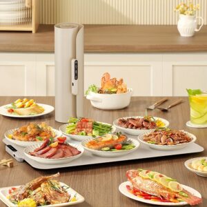 دفء مثالي في كل مكان: سخان الطعام الكهربائي الذكي والقابل للطي!