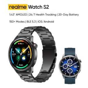ساعة realme Watch S2: القوة بين يديك... 20 يوماً من الذكاء المتواصل!