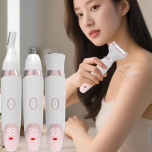 جمالكِ بلا حدود: مجموعة إزالة الشعر والعناية المتكاملة 4 في 1