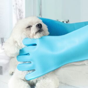 قفاز العناية الفائقة لحيوانك الأليف: تدليك واسترخاء في كل استحمام!