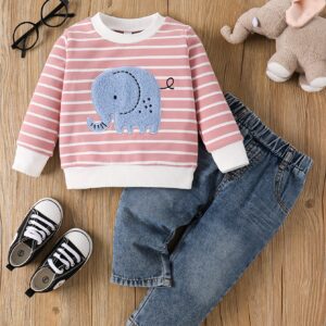 طقم الربيع والخريف المبهج: أناقة وراحة لا تضاهى لصغيرتكِ!