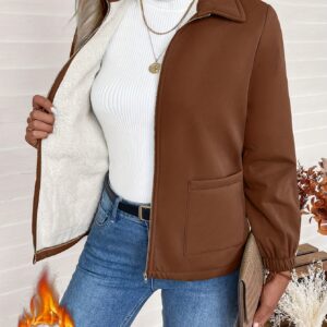 جاكيت نسائي حراري أنيق بسحاب – دفء لا مثيل له وأناقة لكل مناسباتك الشتوية