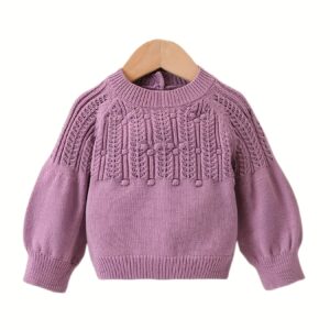 كنزة الأميرة الصغيرة: دفء، نعومة، وأناقة لا تقاوم!