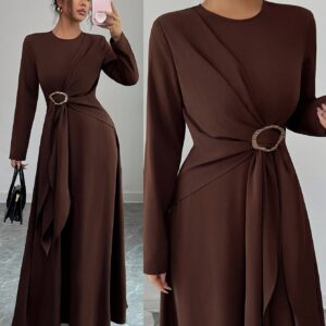 فستان ماكسي A-Line نسائي أنيق: إطلالة ساحرة للمناسبات الراقية