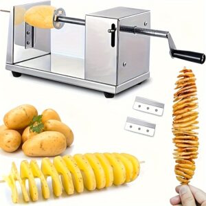 صانع البطاطس الحلزونية والشرائح 3 في 1: أطباق مبتكرة في دقائق!