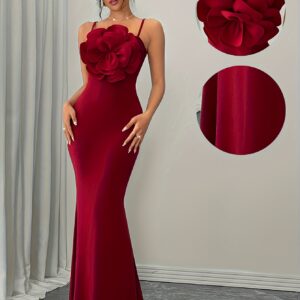 تألقي بسحر الأناقة: فستان سهرة أحمر بتصميم حورية البحر