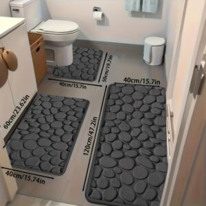 طقم السجاد الفاخر ثلاثي القطع: أناقة، امتصاص، وأمان لكل زاوية في منزلك!