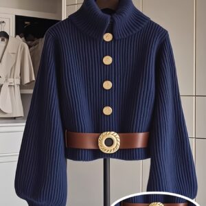 جاكيت بليزر نسائي أزرق أنيق - قصة مريحة لمظهر متألق في كل مناسبة