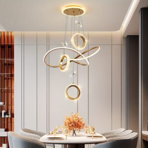 تألق كريستالي ساحر: إضاءة عصرية تلامس الروح