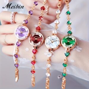 تألقي بساعة يد MeiBin النسائية الفاخرة: أناقة عصرية وميناء مرصع