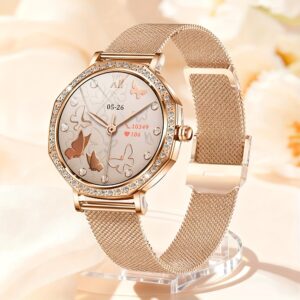 ساعة ChiBear الذكية العصرية للسيدات: شاشة AMOLED HD، مكالمات لاسلكية ومراقبة شاملة لصحتك