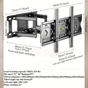 الحامل المثالي لشاشتك الكبيرة: قوة، أناقة، ومرونة مطلقة.