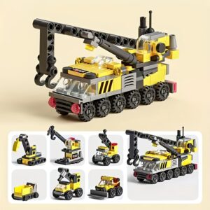 أطلق العنان للإبداع: مجموعة رافعة البناء الميكانيكية 6 في 1!