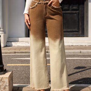 أناقة بلا حدود: بنطلون جينز نسائي واسع الأرجل لكل الفصول