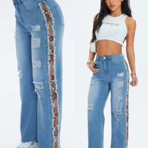 تألقي بستايل عصري: بنطلون جينز نسائي قصير بحواف ممزقة ومريح