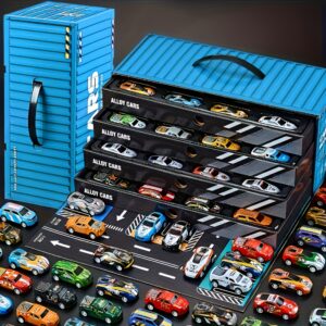 صندوق المغامرات الزرقاء: 48 سيارة معدنية لمتعة لا تنتهي!