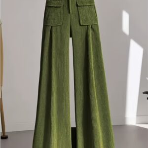 بنطلون نسائي أنيق بخصر عالٍ وأرجل واسعة - لمسة فخامة تناسب كل إطلالة