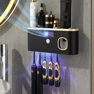 ابتكار النظافة والراحة: معقم الأسنان وموزع المعجون الذكي!