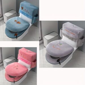 راحة ونظافة لا تضاهى: طقم غطاء مقعد المرحاض الفاخر المتكامل