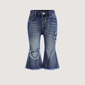 أناقة مريحة وجاذبية لا تُقاوم: بنطلون الدنيم المزيف لطفلتك!