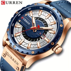 تألق بلمسة ذهبية: ساعة CURREN الرجالية الفاخرة