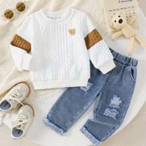 طقم الدب الظريف: دفء وأناقة لمغامرات صغيرك!