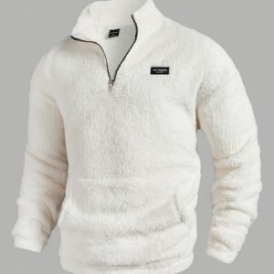 قميص الصوف الرجالي بسحاب: دفء وأناقة تليق بك