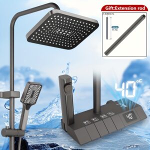 ارتقِ بتجربة استحمامك: دش نحاسي ذكي بتحكم رقمي متكامل