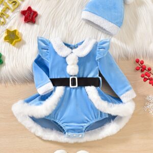 أجمل إطلالة لأميرتك الصغيرة في أعياد الميلاد! طقم الكريسماس الساحر.