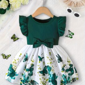 فستان الفراشات: سحر الأناقة لصغيرتك المدللة!