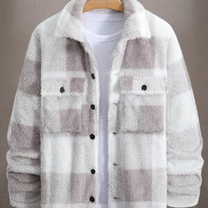 هودي الشتاء الرجالي: أناقة دافئة بنقوش هندسية مميزة!