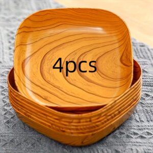 صواني الوجبات الخفيفة بنقشة الخشب: أناقة طبيعية، متانة عملية!