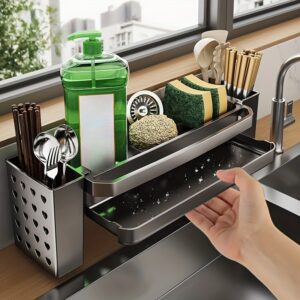 رف الجدار الذكي: حلول التنظيم والتجفيف لمطبخ عصري!