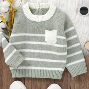 دفءٌ وحنان، وأناقةٌ تزدان: سترة DOVFANNY المحبوكة لطفلك!