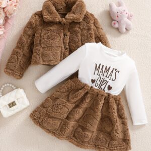 دفء الأناقة... وراحة اللعب! طقم الفتيات الشتوي الفاخر.