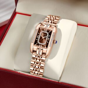 ساعة KASRLUO النسائية الفاخرة: أناقة عصرية من الفولاذ المقاوم للصدأ