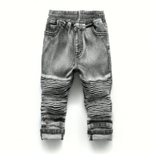 بنطال الصغار: أناقة الدنيم المزيف وراحة لا تُضاهى!