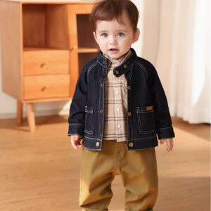 طقم الدينيم الناعم للأولاد: راحة وأناقة لكل مغامرة!